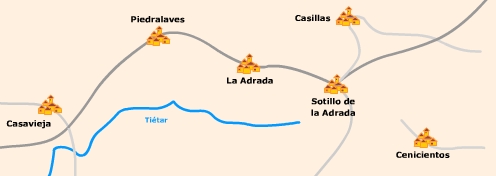 Mapa de la zona de Sotillo